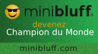 Mélanie joue au Minibluff